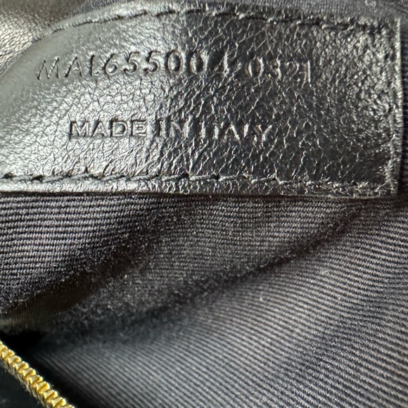 Saint Laurent Sade Puffer Quilted Large Black Leather Clutch - Picture 11 of 11